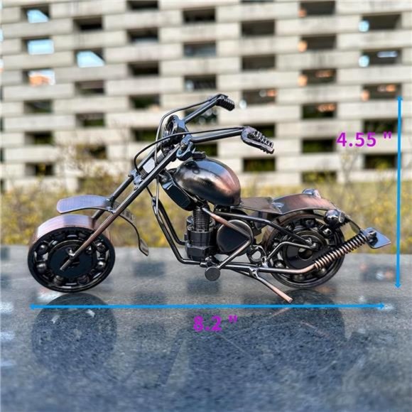 Motorcycle Model Industrial Decor Metal Iron Crafts Home Decoration Figurine - Picture 5 of 6